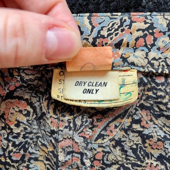 Vintage 80s Paisley Skirt One Of A Kind - Picture 3 of 4